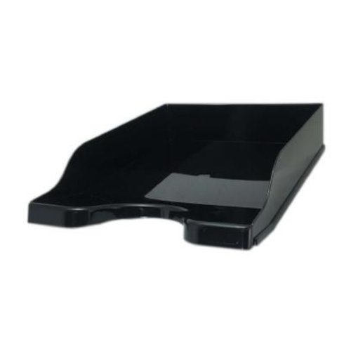 Deflecto Steritouch Continental Letter Tray A4/Foolscap Portrait Black (10331DF)