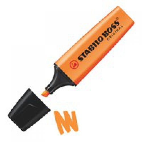 Stabilo Boss Highlighters Chisel Tip 2 5mm Line Orange (10339ST)