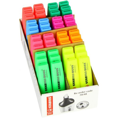 Stabilo Boss Highlighters Chisel Tip 2 5mm Line Assorted 8 Colours (10353ST)