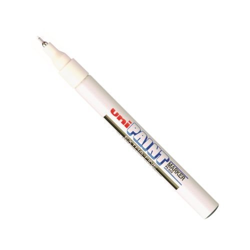 Uni Paint Marker Bullet Tip Needlepoint PX203 Line Width 0.8mm White (10361UB)