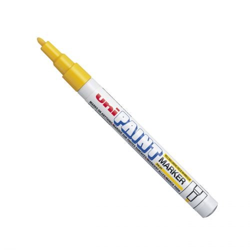 Uni PX 21 Paint Marker Fine Bullet Tip 1.2mm Yellow (Pack 12) (10396UB)