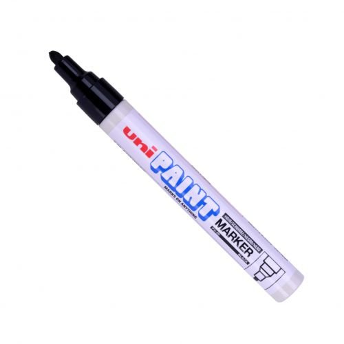Uni PX 20 Paint Marker Medium Bullet Tip 1.8 2.2mm Black (Pack 12) (10431UB)