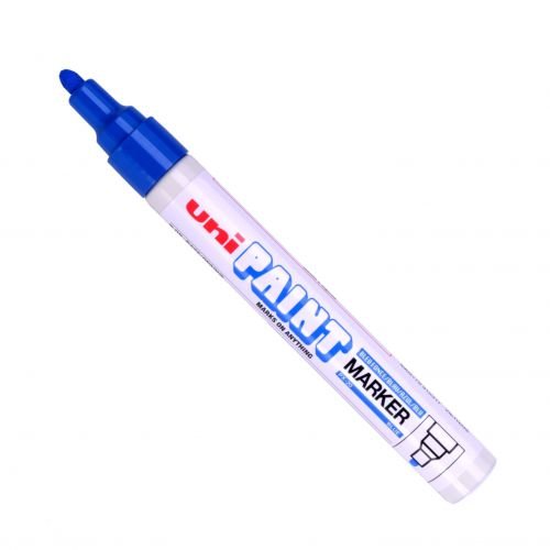 Uni PX 20 Paint Marker Medium Bullet Tip 1.8 2.2mm Blue (Pack 12) (10445UB)