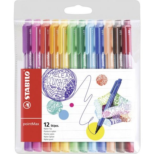 Stabilo PointMax Fibre Tip Pen (10612ST)