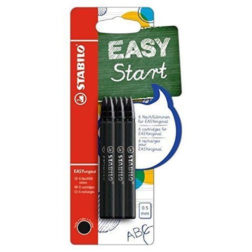 STABILO EASYoriginal RefillsBlack (Pack 6) (10668ST)