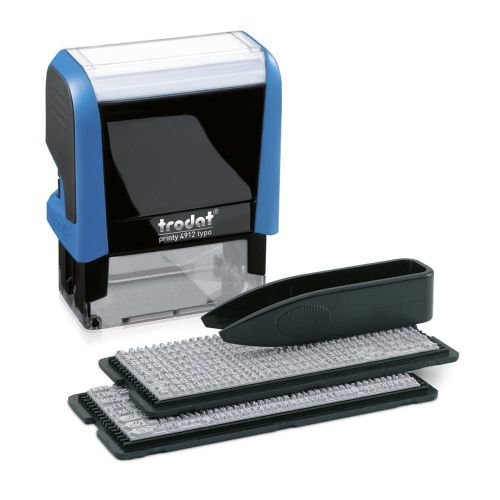 Trodat Printy 4912 Typo Self Inking DIY Stamp Max Plate Size 47x18mm Black ink (11184TD)