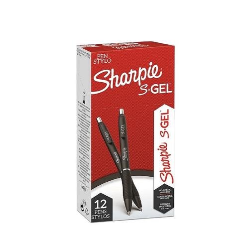 Sharpie S Gel Rollerball Pen 0.7mm Line Black (Pack 12) 2136595 (11193NR)