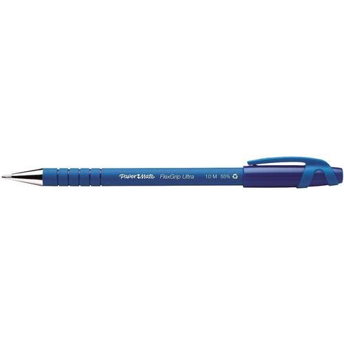 Paper Mate Flexgrip Gel Rollerball Pen 0.7mm Line Blue (Pack 12) (11214NR)