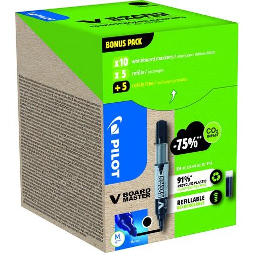 Pilot Begreen V Board Master Whiteboard Marker Bullet Tip (11522PT)