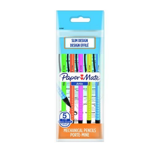Paper Mate Mechanical Pencil Assorted (Pack 5) 2147607 (11704NR)