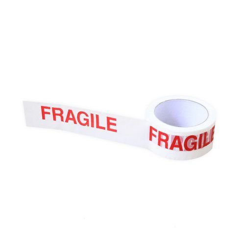 ValueX Fragile Printed Tape 48mmx66m Red/White (Pack 6) (11715RY)