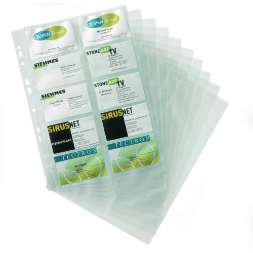 Durable Visifix Refill Set for A4 Business Card Album Capacity 200 57x90mm Cards (11783DR)
