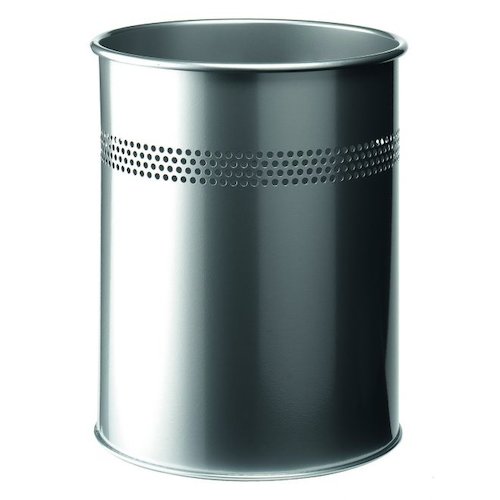 Durable Metal Perforated Round Waste Bin (11825DR)