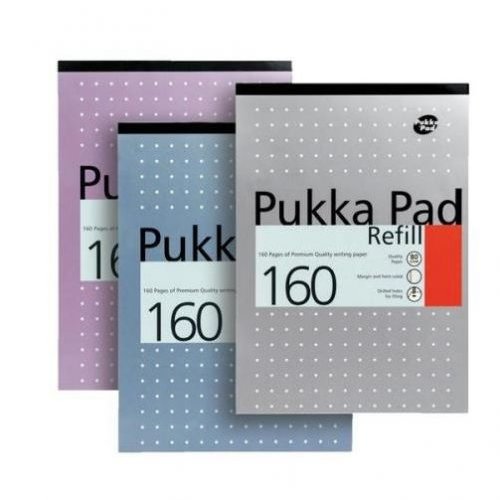 Pukka Pad A4 Refill Pad Ruled 160 Pages Metallic Assorted Colours (Pack 6) (13115PK)