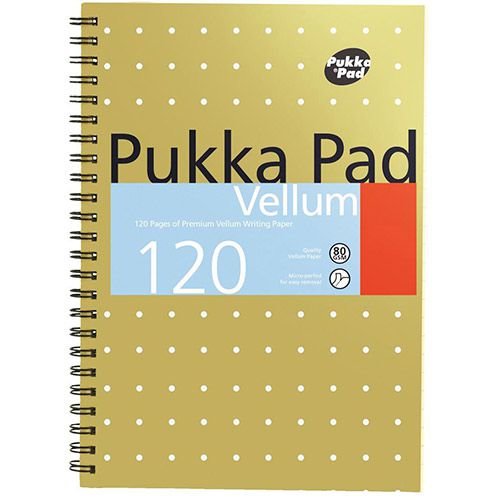 Pukka Pad Vellum Notebook Wirebound 80gsm Ruled Perforated 120pp A5 (13136PK)