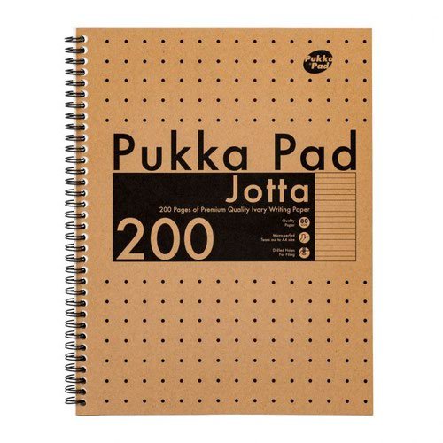 Pukka Kraft A4 200 Page Jotta Book (Pack 3) 9565 KRA (13976PK)