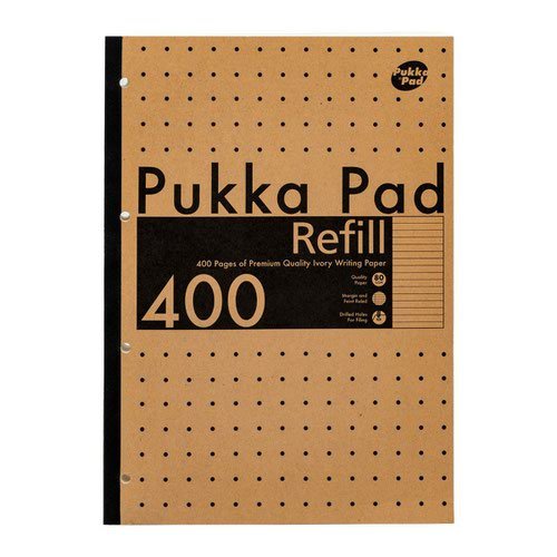 Pukka Pad Kraft A4 400 Page Refill Pad (13997PK)