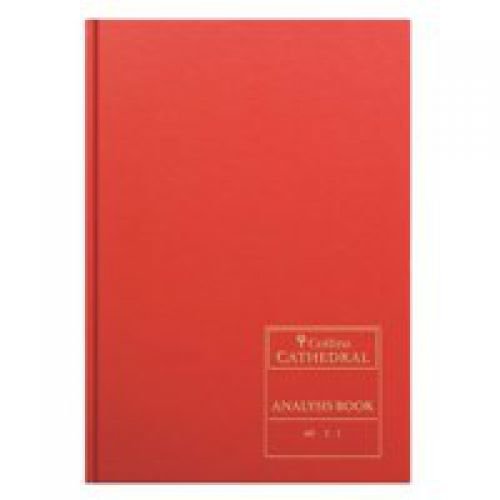 Collins Cathedral Analysis Book Casebound A4 3 Cash Column 96 Pages Red 69/3.1 (14256CS)