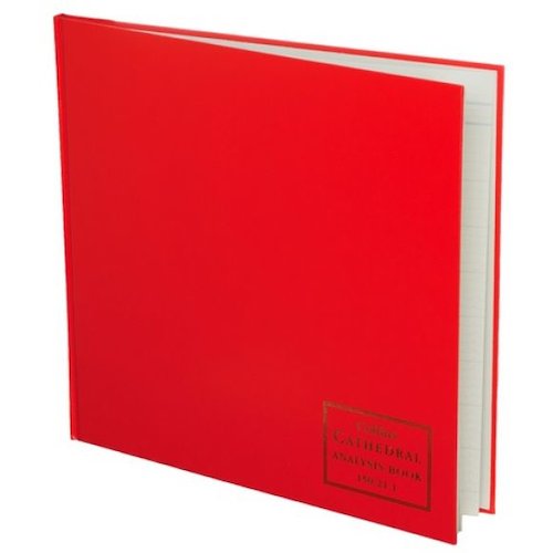Collins Cathedral Analysis Book Casebound 297x315mm 21 Cash Column 96 Pages Red 150/21.1 (14445CS)