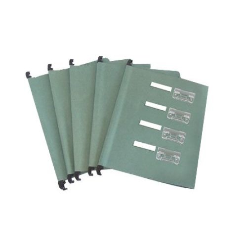 ValueX Foolscap Suspension File Manilla V Base Green (Pack 10) (14480CA)