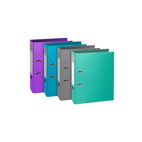 Teksto Lever Arch File A4 80mm Assorted Colours (Pack 10) 53650E (15733EX)