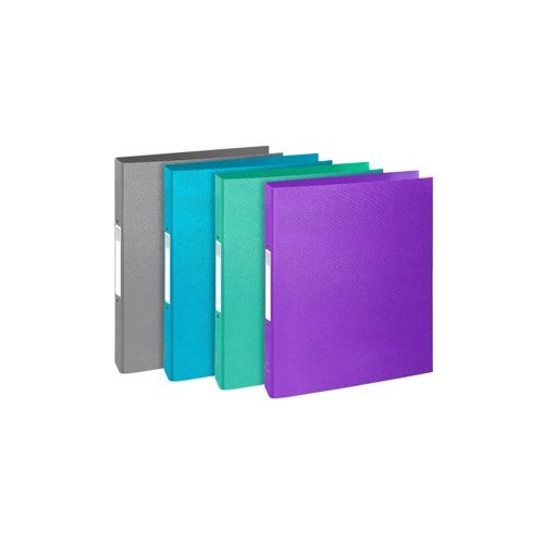 Teksto Ringbinder 2 Ring 30mm Capacity A4 Assorted Colours (Pack 10) 54650E (15768EX)