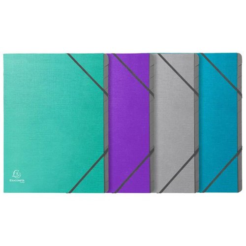 Teksto Multifile A4 12 Compartments Assorted Colours (Pack 8) 56650E (15803EX)