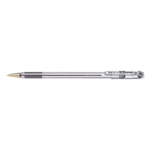 Pentel Superb Ballpoint Pen 1.0mm Tip 0.5mm Line Black (Pack 12) BK77M A (16657PE)
