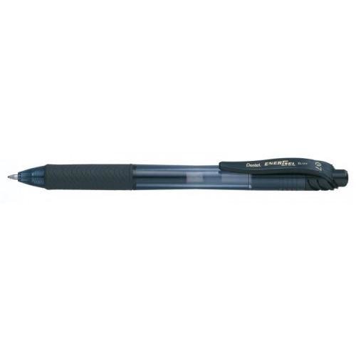 Pentel Energel X Gel Retractable Gel Rollerball Pen 0.7mm Tip 0.35mm Line Black (Pack 12) (16671PE)