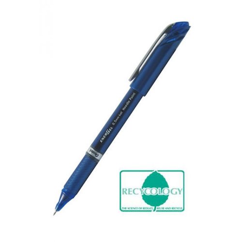 Pentel Energel Plus Gel Rollerball Pen 0.5mm Tip 0.25mm Line Blue (Pack 12) (16797PE)