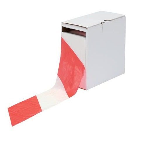 ValueX Barrier Tape 75mm x 500m Red/White (17193KE)