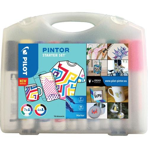 Pilot Pintor Fine/Medium Bullet Tip Paint Marker Starter Set Assorted (Pack 11) 3131910537687 (17203PT)