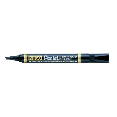 Pentel N860 Permanent Marker Chisel Tip (17378PE)