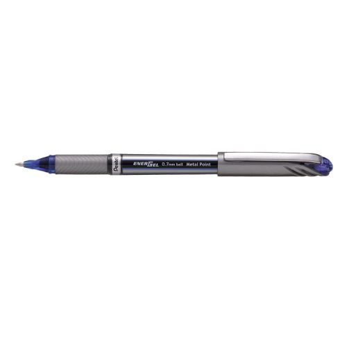 Pentel EnerGel Plus Rollerball Medium 0.7mm Tip 0.35mm Line Blue (17406PE)