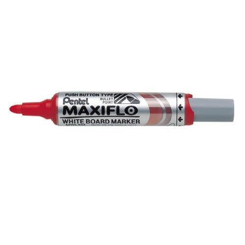 Pentel Maxiflo Whiteboard Marker and Eraser Set Bullet Tip (17448PE)
