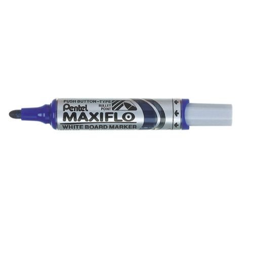 Pentel Maxiflo Whiteboard Marker and Eraser Set Bullet Tip (17455PE)