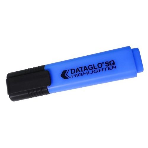 ValueX Flat Barrel Highlighter Pen Chisel Tip 1 5mm Line Blue (Pack 10) (18148HA)