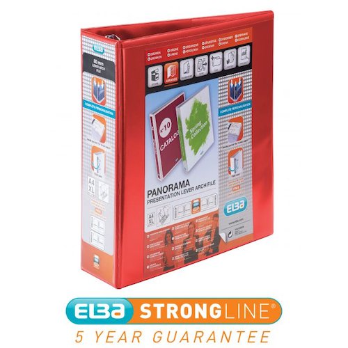 Elba Panorama Presentation Lever Arch File Polypropylene (18579HB)
