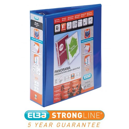 Elba Panorama Presentation Lever Arch File Polypropylene (18586HB)