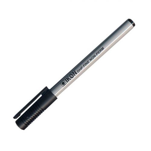 ValueX OHP Pen Non Permanent Fine 0.4mm Line Black (Pack 10) (18589HA)