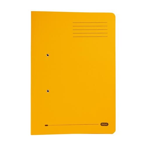 Elba StrongLine Transfer Spring File Recycled 320gsm Foolscap Yellow (18635HB)