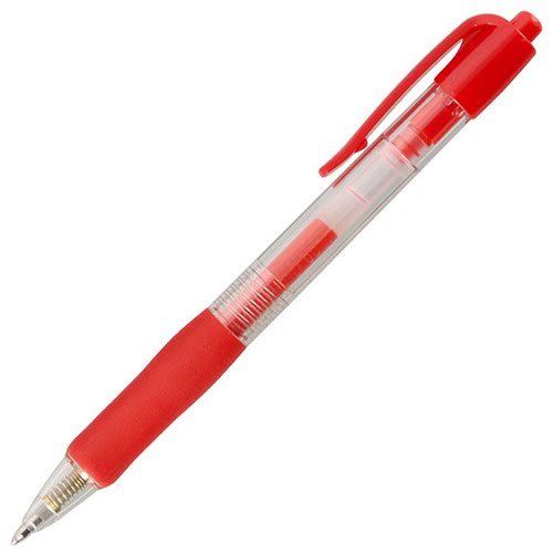 ValueX Retractable Gel Rollerball Pen 0.7mm Line Red (Pack 10) (KF00269)