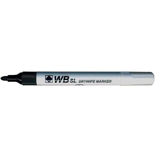 ValueX Whiteboard Marker Bullet Tip 2mm Line Black (Pack 10) (18715HA)