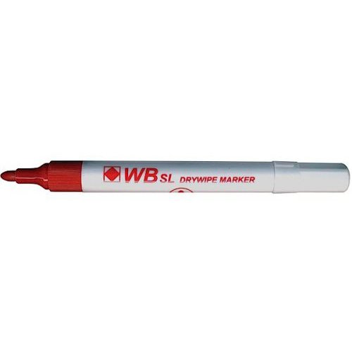 ValueX Whiteboard Marker Bullet Tip 2mm Line Red (Pack 10) (18722HA)