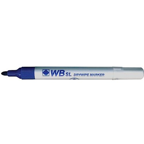 ValueX Whiteboard Marker Bullet Tip 2mm Line Blue (Pack 10) (18729HA)