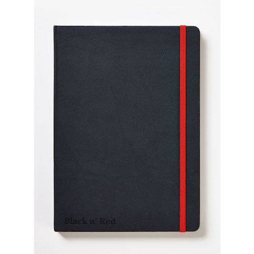 Black n Red Casebound Hard Cover Journal Ruled (18768HB)