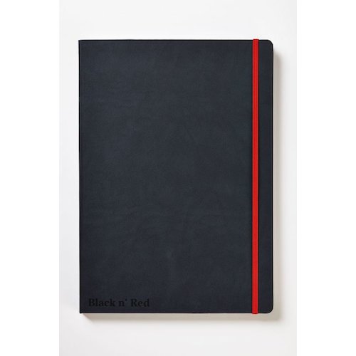 Black n Red Casebound Hard Cover Journal Ruled (18782HB)