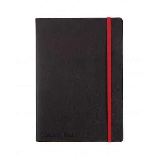 Black n Red Casebound Soft Cover Journal Ruled (18789HB)