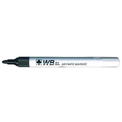 ValueX Whiteboard Marker Fine Bullet Tip 1mm Line Black (Pack 10) (18799HA)