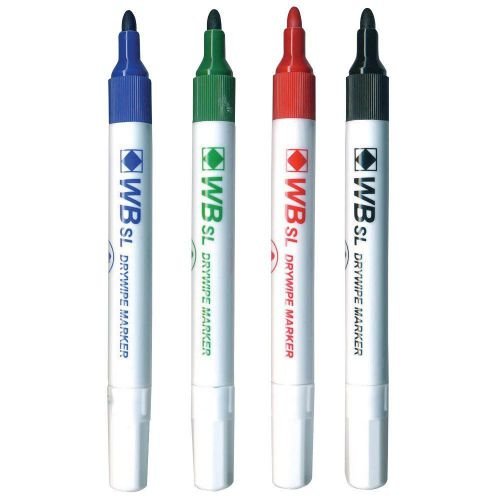 ValueX Whiteboard Marker Bullet Tip 2mm Line Assorted Colours (Pack 4) (18813HA)
